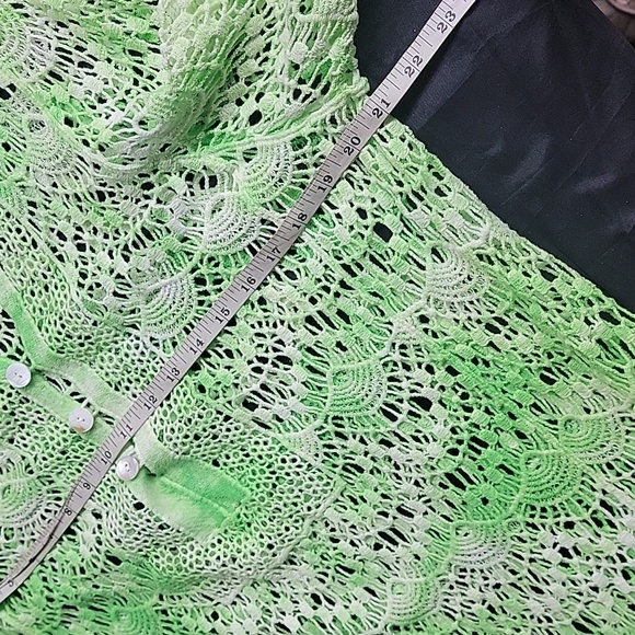 Step In Style Crocheted Tunic Swim Coverup Top Size Medium - Picture 8 of 9